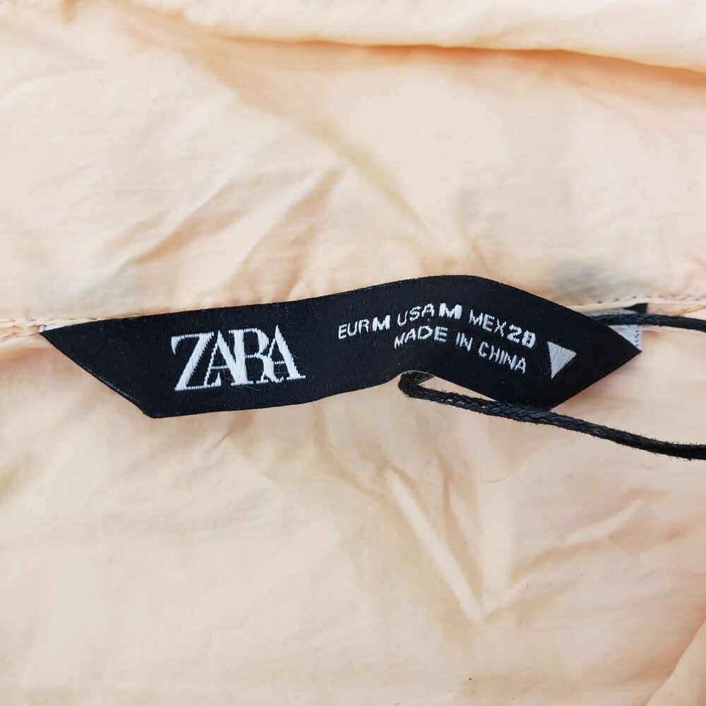 Zara Womens Water Repellent Hoodie Jacket Size Medium Lightweight - Picture 4 of 10